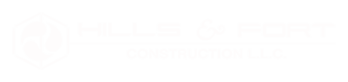 hills and forts text logo